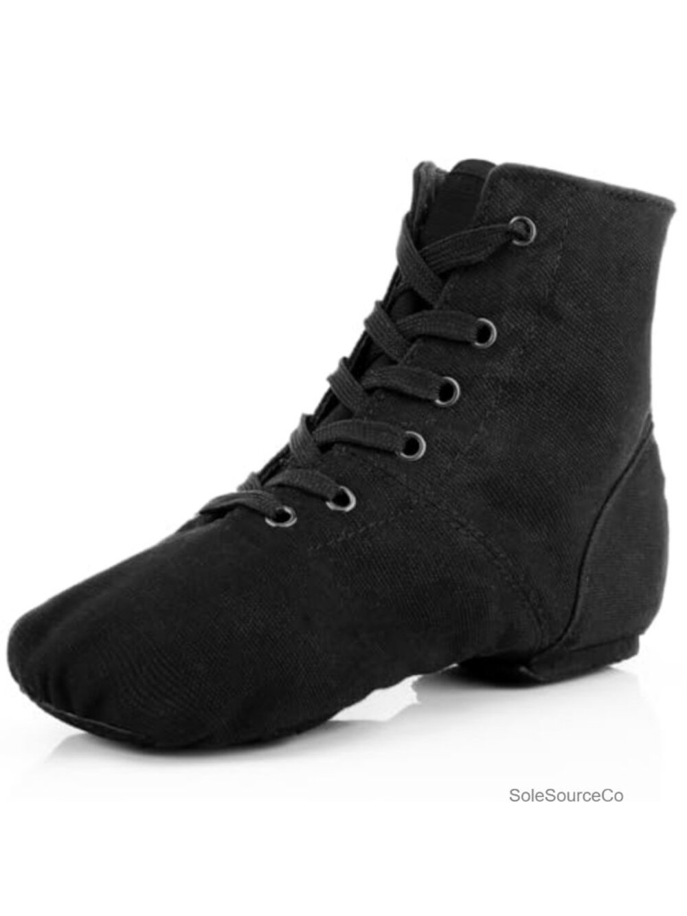 Canvas Jazz Boots Lace-up Split-Sole Dance Shoes for Women Men